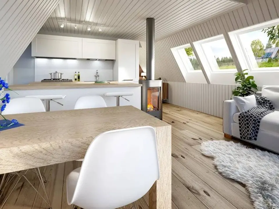 Montažna kuća A-Frame Modern, 46 m², Forest Work
