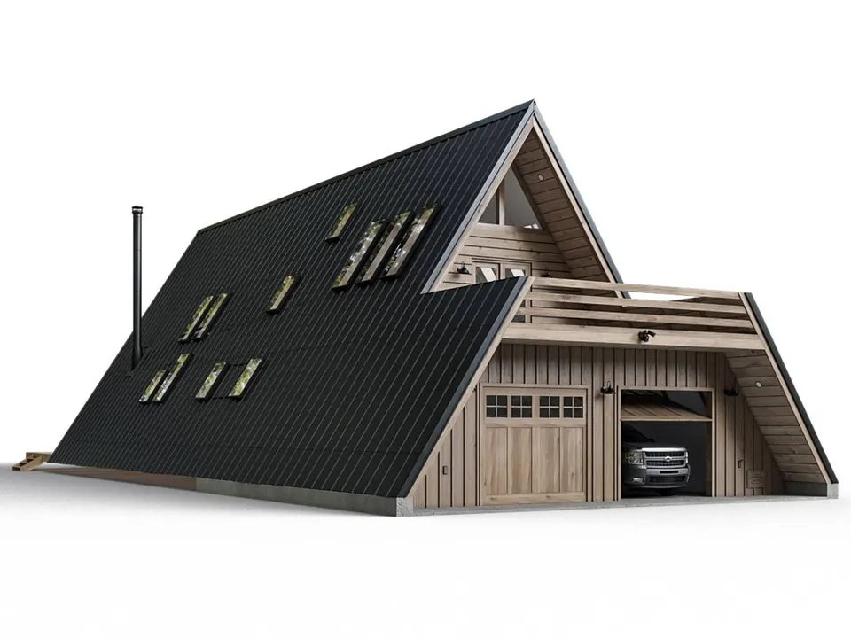 Montažna kuća A-Frame Plus, 193 m², Forest Work