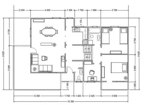 Montažna kuća ST-110, 127 m², Forest Work