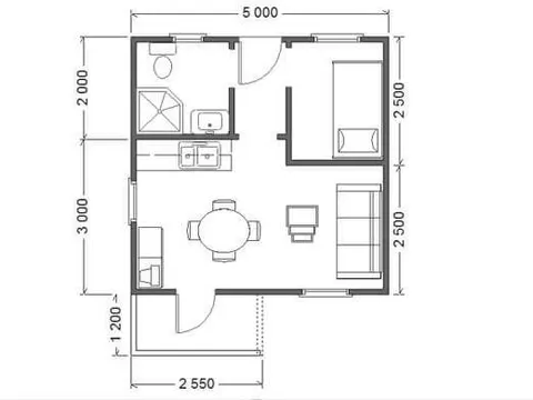 Montažna kuća ST-27, 32 m², Forest Work