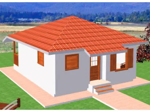 Montažna kuća ST-40, 45 m², Forest Work
