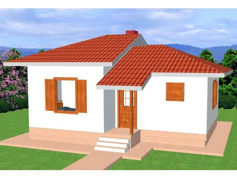 Montažna kuća ST-44a, 49 m², Forest Work