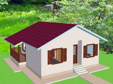 Montažna kuća ST-52, 57 m², Forest Work