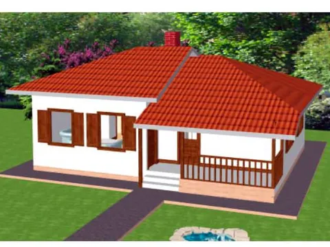 Montažna kuća ST-66, 72 m², Forest Work