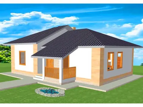 Montažna kuća ST-81, 92 m², Forest Work