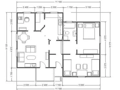 Montažna kuća ST-81, 92 m², Forest Work