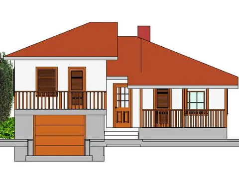 Montažna kuća ST-86, 98 m², Forest Work