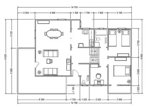 Montažna kuća VM-105, 122 m², Forest Work