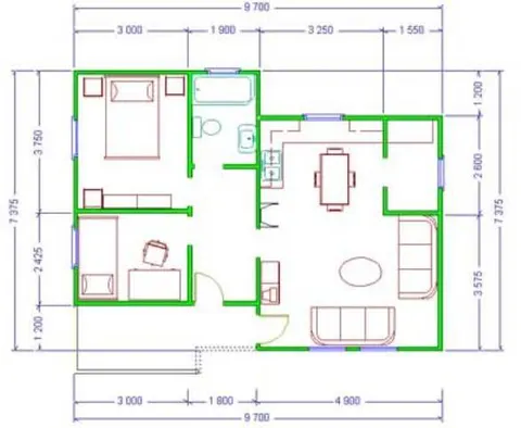 Montažna kuća Tip G-66, 66 m², Giga House