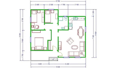 Montažna kuća Tip G-77, 77 m², Giga House