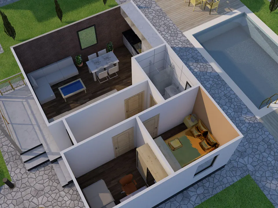 Montažna kuća Tip G-82, 82 m², Giga House