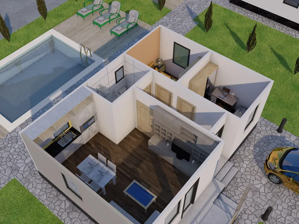 Montažna kuća Tip G-82, 82 m², Giga House