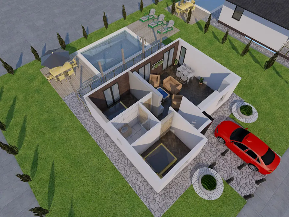 Montažna kuća Tip G-88, 88 m², Giga House