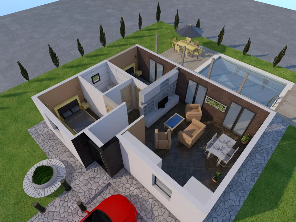 Montažna kuća Tip G-88, 88 m², Giga House