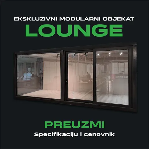 Montažna kuća Lounge, 29 m², Green Cube