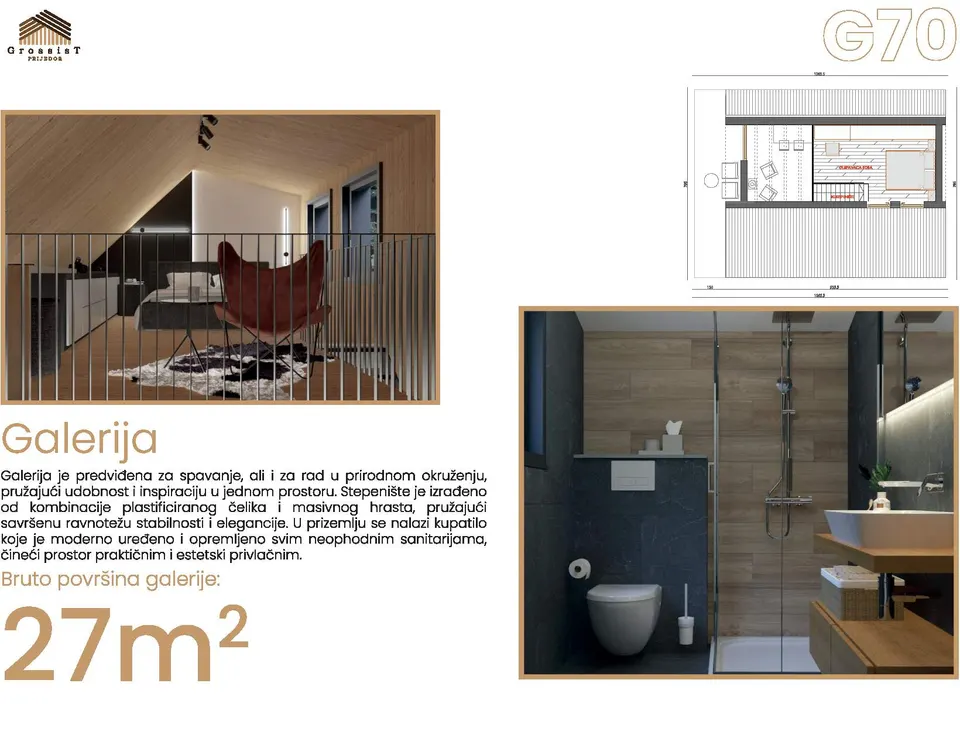 Montažna kuća G60, 92 m², Grossist