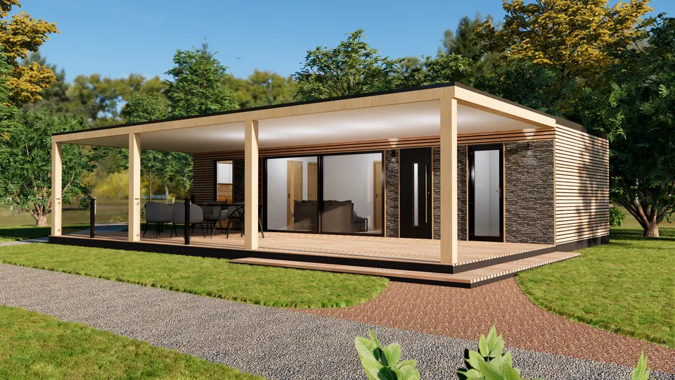 Montažna hiša Mobilna hiška Family Big, 30 m², GT Mobil