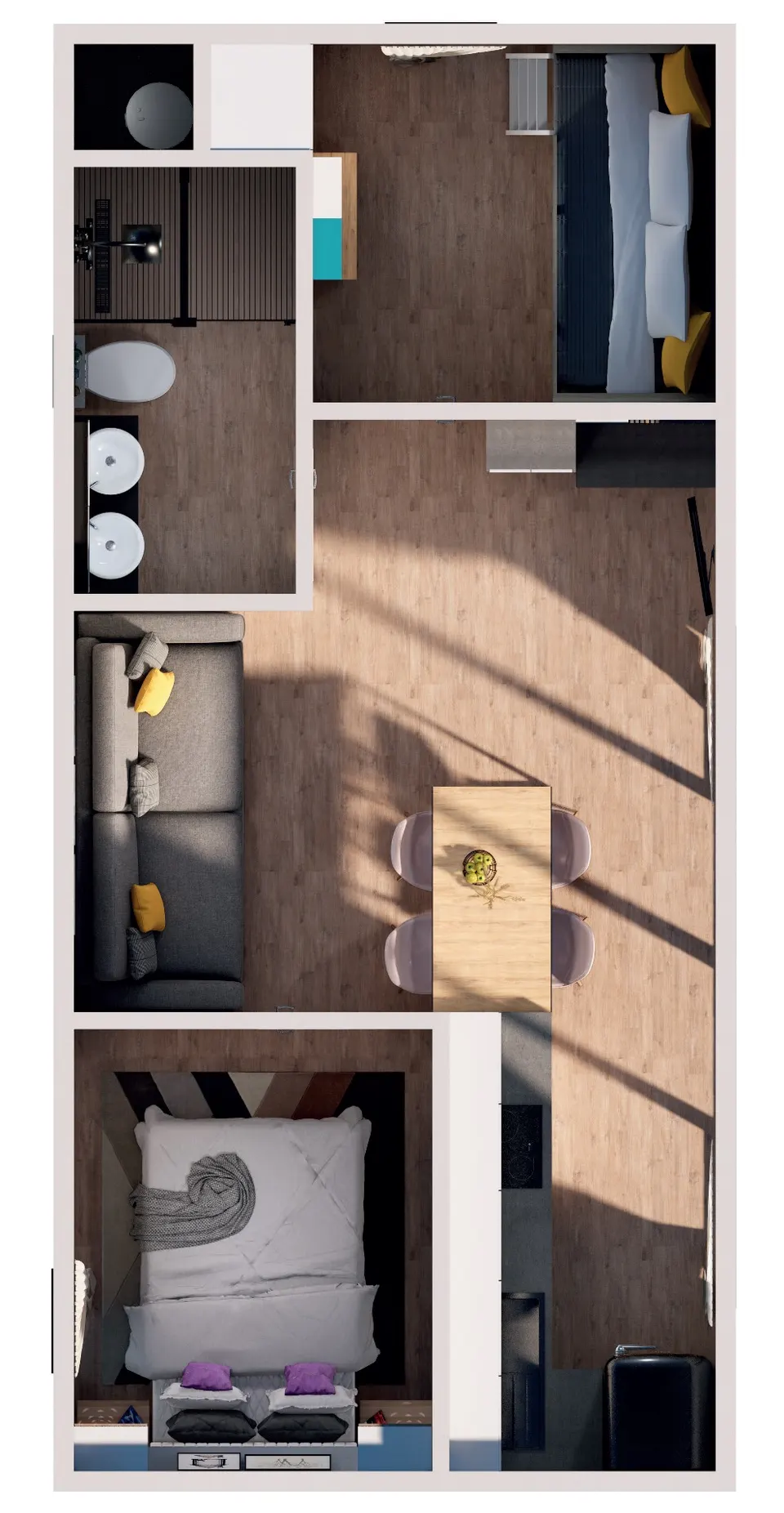 Montažna hiša Mobilna hiška Mini, 30 m², GT Mobil