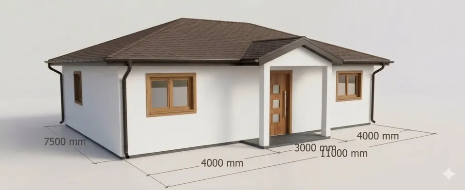Montažna kuća Montazne Kuce, 100 m², Hrast Petković