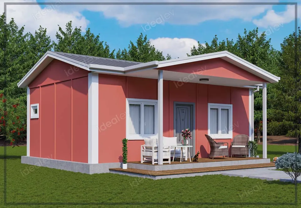 Montažna kuća Montažna kuća IMPT0470, 47 m², Idealmod