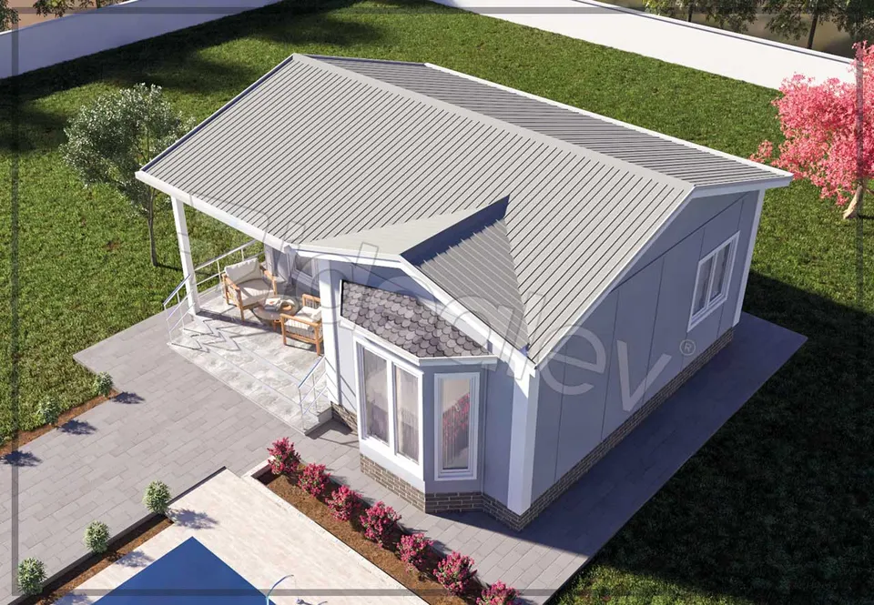 Montažna kuća Montažna kuća IMPT0500, 50 m², Idealmod