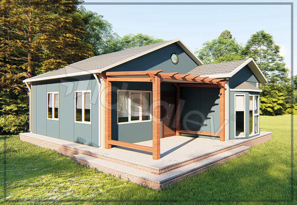 Montažna kuća Montažna kuća IMPT0550, 55 m², Idealmod