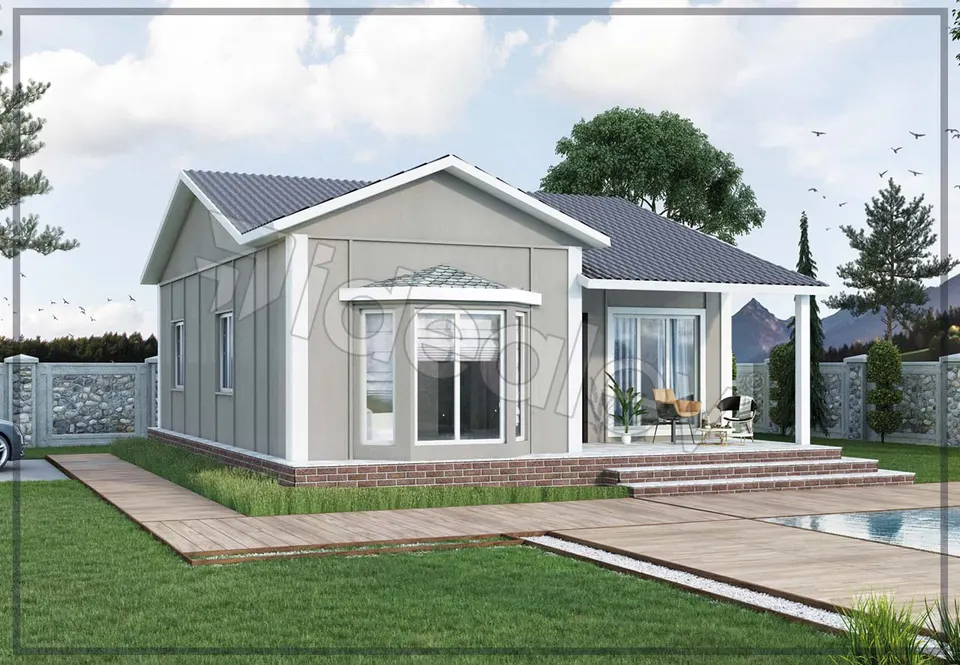 Montažna kuća Montažna kuća IMPT0740, 74 m², Idealmod