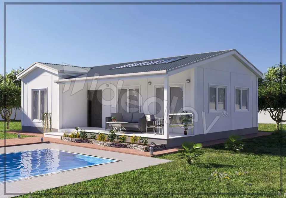 Montažna kuća Montažna kuća IMPT0900, 90 m², Idealmod