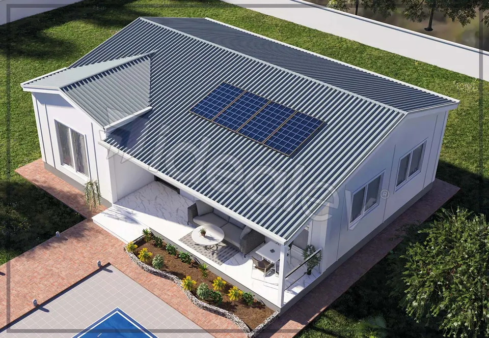 Montažna kuća Montažna kuća IMPT0900, 90 m², Idealmod