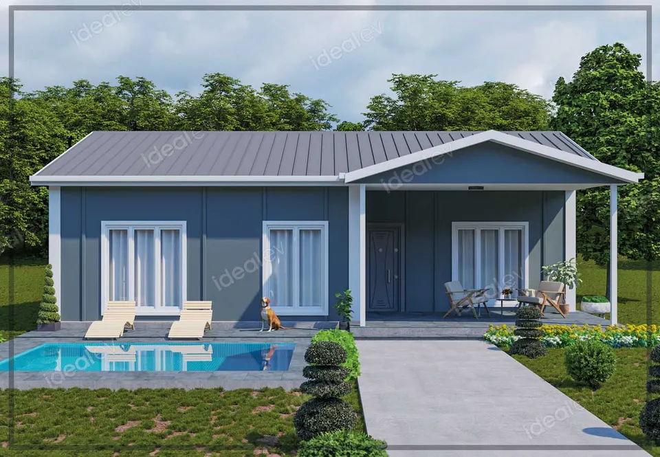 Montažna kuća Montažna kuća IMPT1000, 100 m², Idealmod