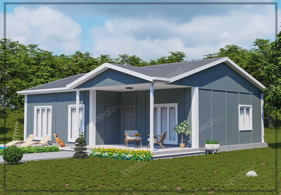 Montažna kuća Montažna kuća IMPT1001, 100 m², Idealmod