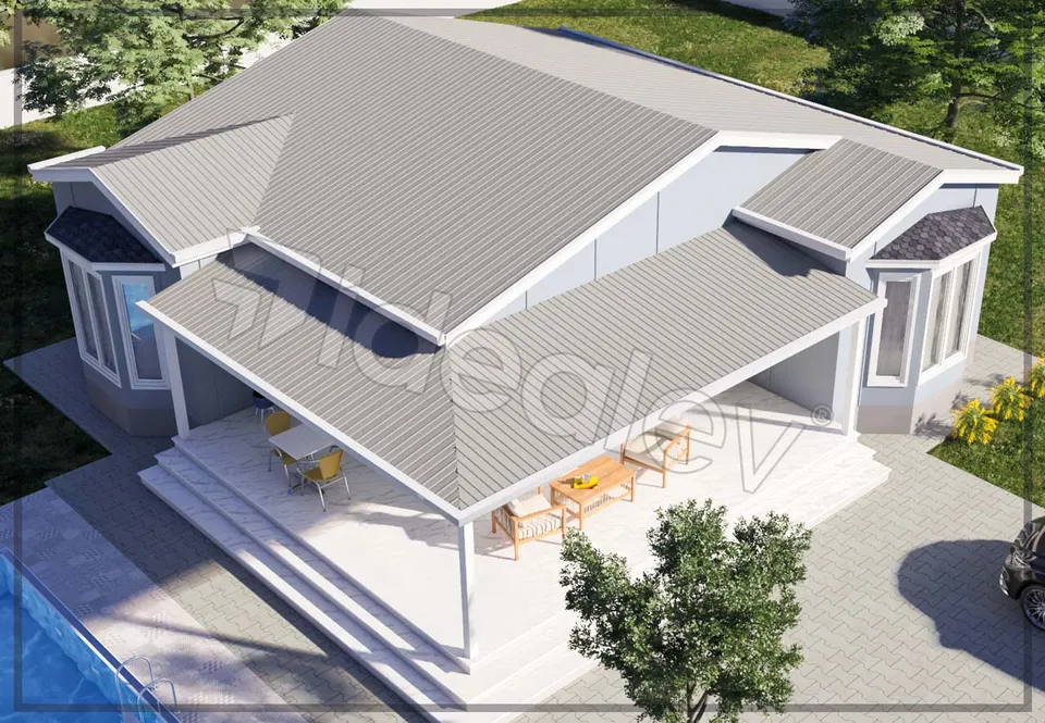 Montažna kuća Montažna kuća IMPT1200, 120 m², Idealmod