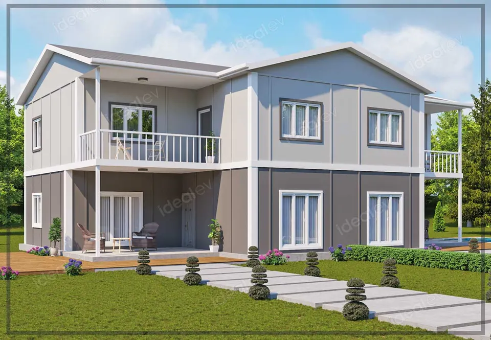 Montažna kuća Montažna kuća IMPT1210, 121 m², Idealmod