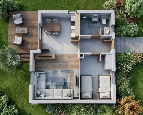 Montažna kuća Iva 44B, 44 m², Iva kuće