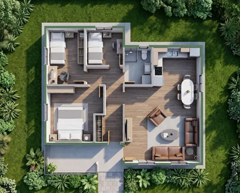 Montažna kuća Iva 77, 77 m², Iva kuće