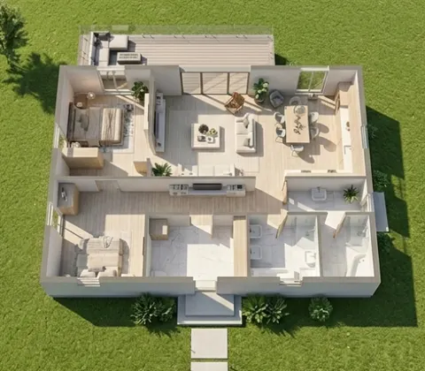 Montažna kuća Trešnja 97, 97 m², Iva kuće