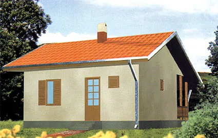 Montažna kuća Tip 44b, 44 m², Javor Monter Novi Sad