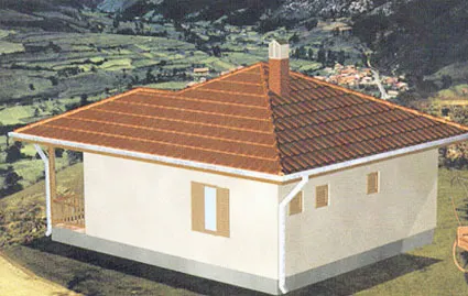 Montažna kuća Tip 59, 59 m², Javor Monter Novi Sad