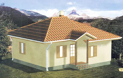 Montažna kuća Tip 68, 68 m², Javor Monter Novi Sad