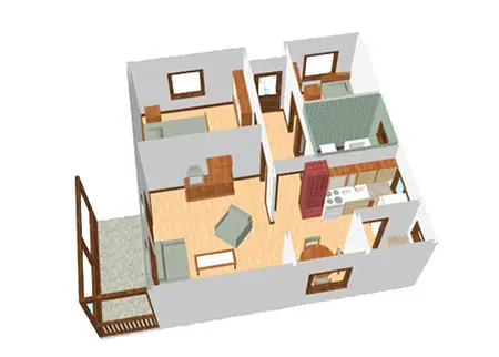 Montažna kuća Tip 59, 60 m², MK Jelamont