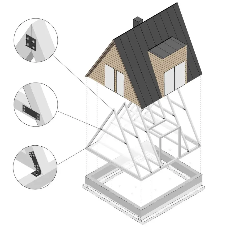 Montažna kuća A-Frame Simple, 18 m², Kaja MS