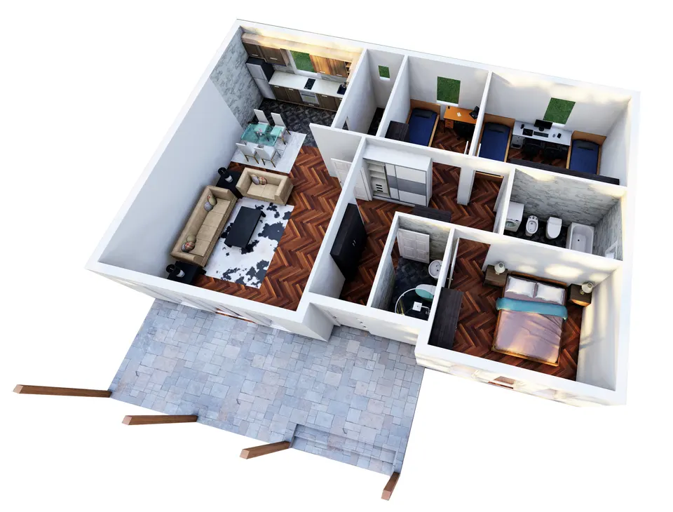 Montažna kuća K-MS-132, 132 m², Kaja MS