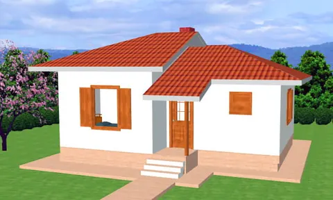 Montažna kuća K-MS-44a, 49 m², Kaja MS