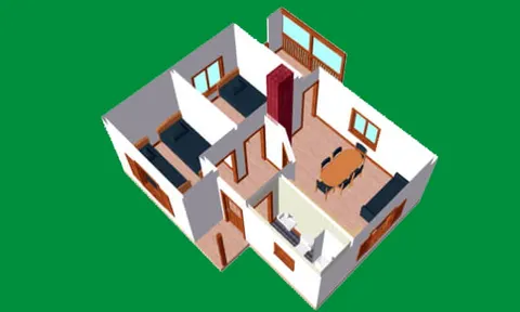 Montažna kuća K-MS-44a, 49 m², Kaja MS