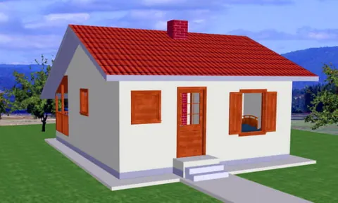 Montažna kuća K-MS-44b, 50 m², Kaja MS