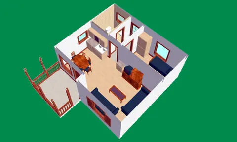 Montažna kuća K-MS-44b, 50 m², Kaja MS