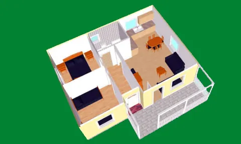 Montažna kuća K-MS-57, 63 m², Kaja MS