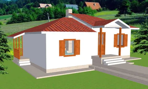 Montažna kuća K-MS-68, 76 m², Kaja MS