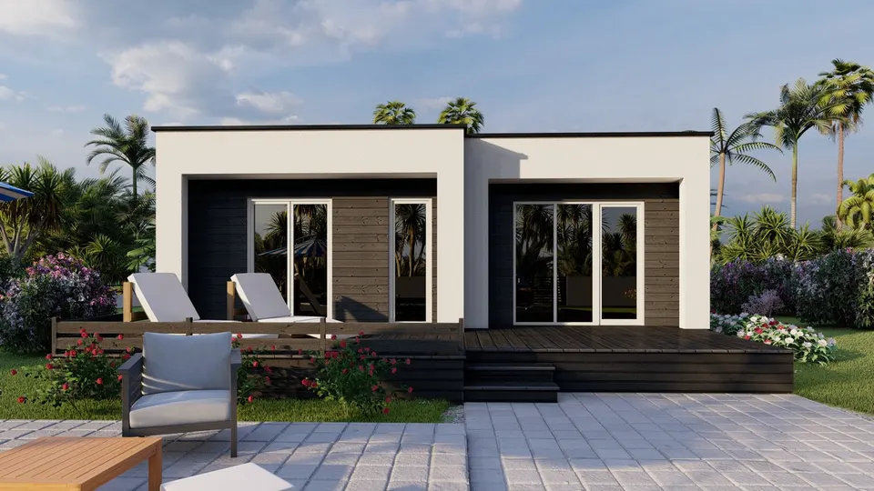 Montažna kuća Duo Lux Standard, 80 m², Kampa & Casa