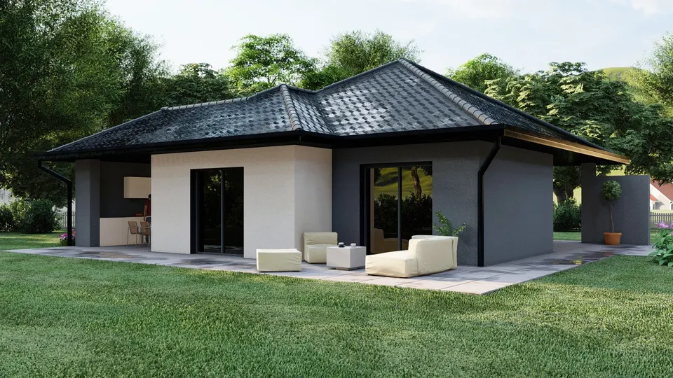 Montažna kuća K 70 Classic, 70 m², Kampa & Casa